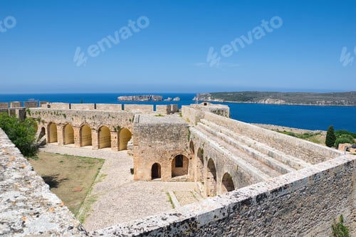 Preview: medieval castle overlooking the sea (Niokastro). Pylos, Greece