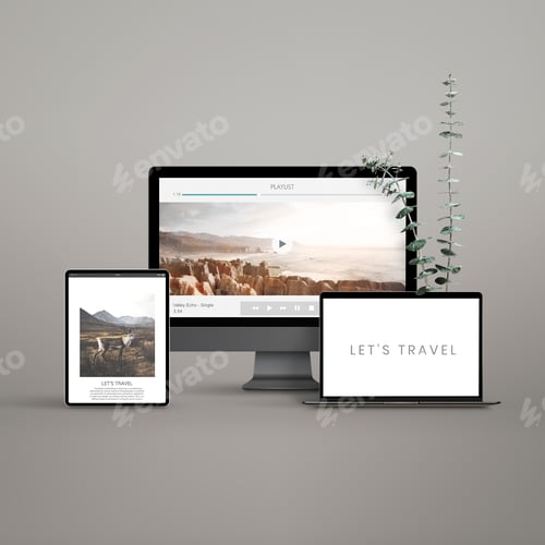 Preview: Digital device screen mockups design