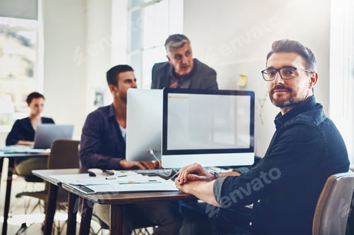 Preview: Professionals Working Together in Bright Modern Office