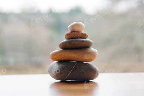 Preview: Stacked rocks on desk