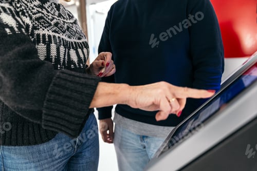 Preview: Close-Up of Patient Interaction with Hospital Check-In Kiosk