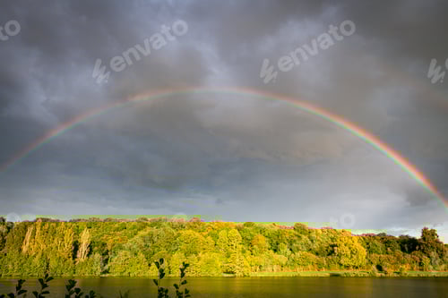 Preview: rainbow over the saonne in france