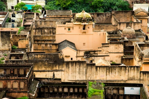 Preview: Old Jaipur City as viewed from top of Amber Fort, India.