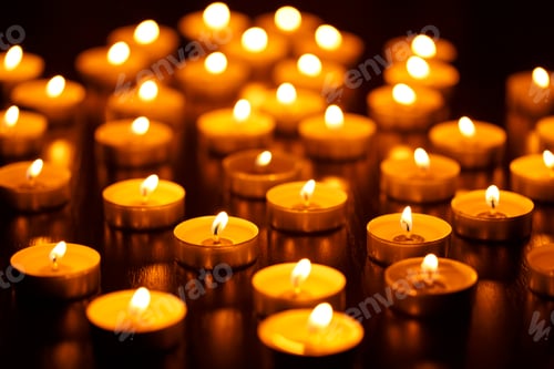 Preview: Burning candles with shallow depth of field