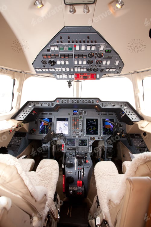 Preview: airplane cockpit controls