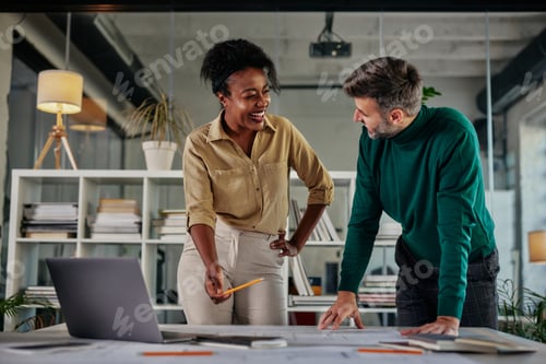 Preview: Business partners having meeting in office space