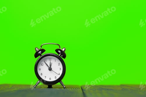 Preview: retro alarm clock on table