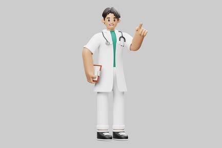 Preview: Cartoon doctor character