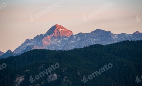 Preview: Triglav mountain peak at sunrise
