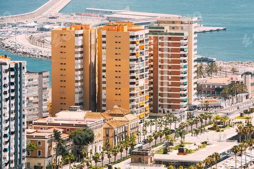 Preview: Malaga, Spain. District. Multi-storey residential house