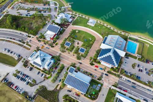 Preview: Photovoltaic panels for producing clean ecological electric energy.