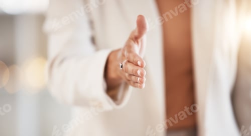 Preview: Handshake, business deal and welcome employee at startup company, support working in marketing and