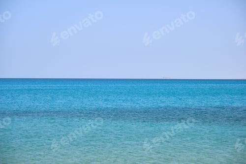 Preview: Closeup seascape surface of blue sea water with small ripple waves.