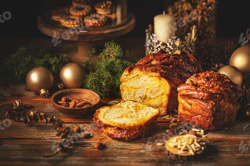 Preview: Traditional homemade Christmas sweet bread