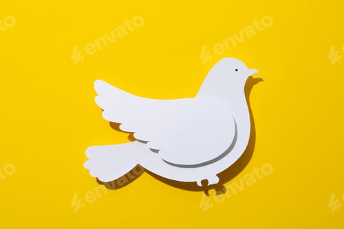 Preview: International day of peace or world peace day, symbol of peace - pigeon