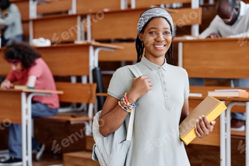 Preview: African student visiting lecture at university