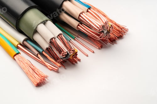 Preview: Multi-Colored Electrical Wires With Exposed Copper Strands