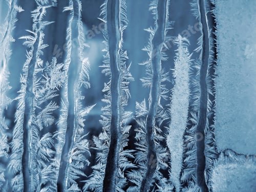Preview: Ice pattern on winter window