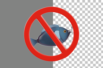 Preview: No Fishing 3D Icon