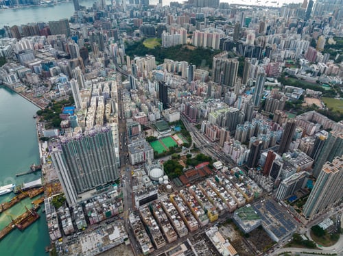 Preview: Top down view of Hong Kong city