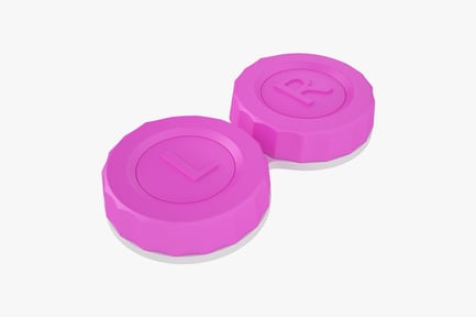 Preview: Contact Lens Case with L and R Marks