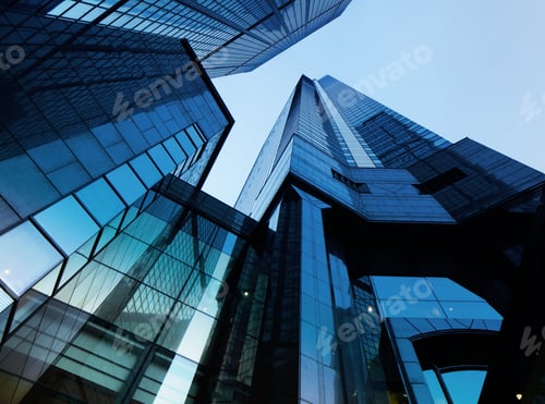 Preview: Office building from low angle view