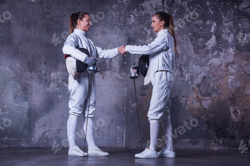 Preview: Two women fencing