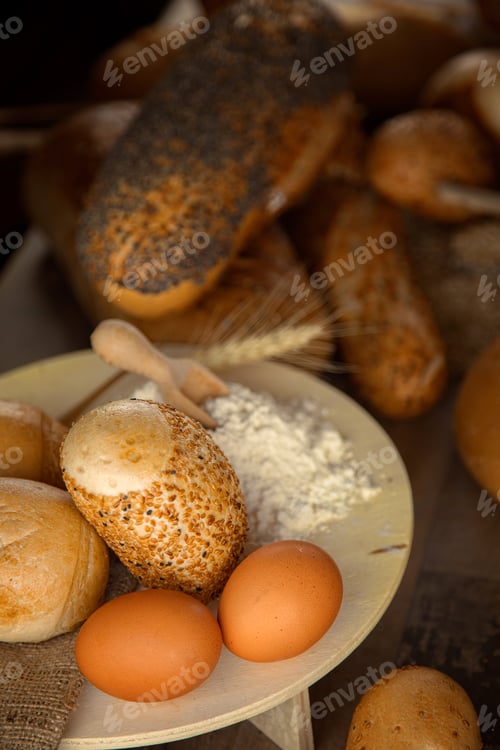 Preview: Delicious Fresh Bread Food Concept