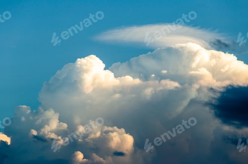 Preview: colorful dramatic sky with cloud at sunset.