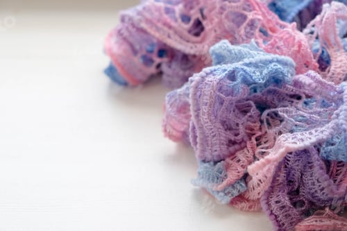 Preview: Cozy winter still life: opened book. Warm and comfy autumn or winter concept.