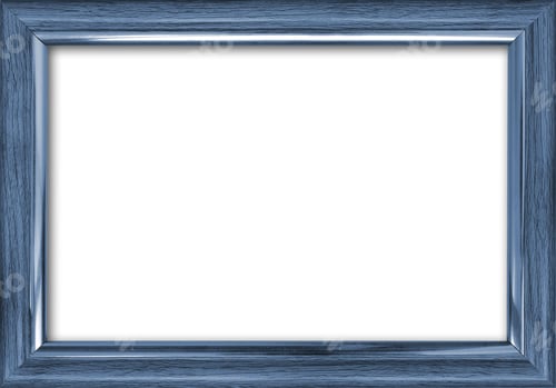 Preview: Empty picture frame with a free place inside, isolated on white