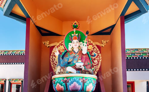 Preview: Guru Rinpoche statue at Chagdud Gonpa Khadro Ling Buddhist Temple - Tres Coroas, Brazil