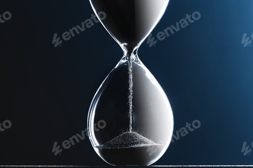 Preview: Hourglass on dark background