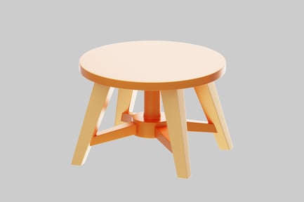 Preview: Modern low seating stool