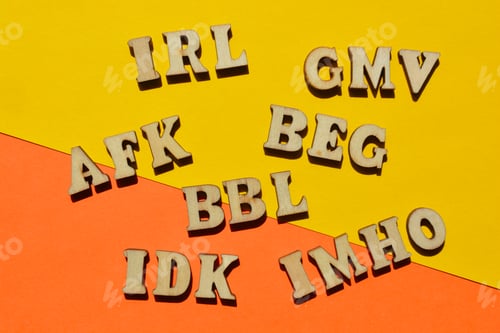 Preview: Acronyms used in text speak
