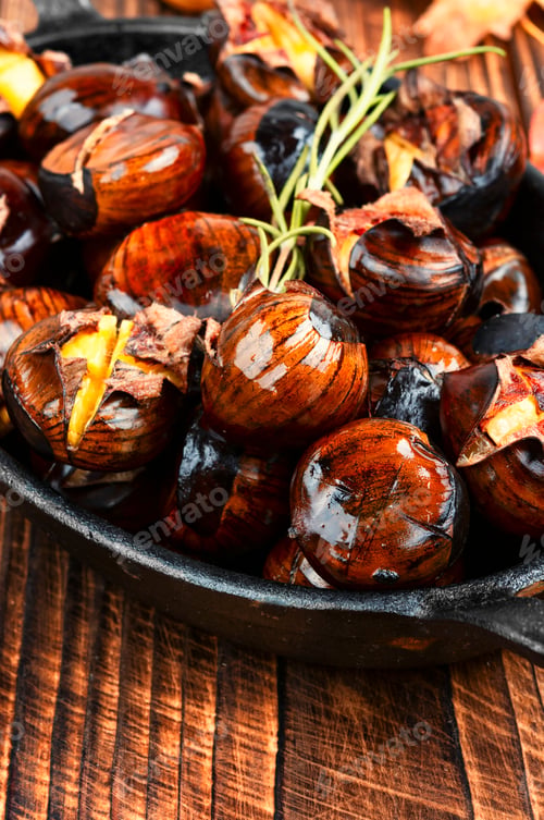 Preview: Charred roasted Chestnuts.