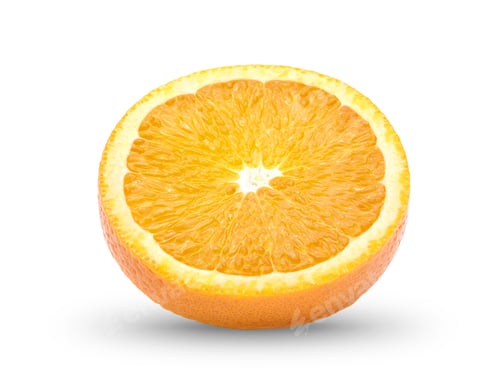 Preview: Orange slice isolated on white background
