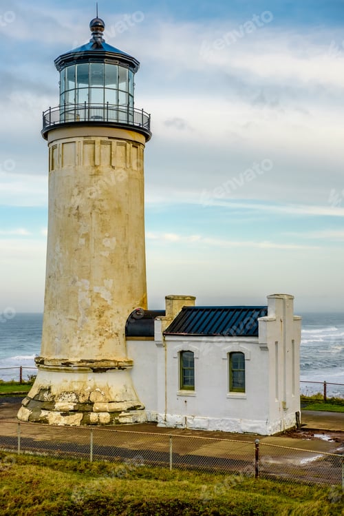 Preview: North Head Lighthouse at Pacific coast, built in 1898