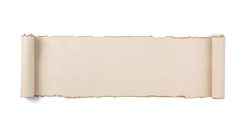 Preview: parchment scroll isolated on white