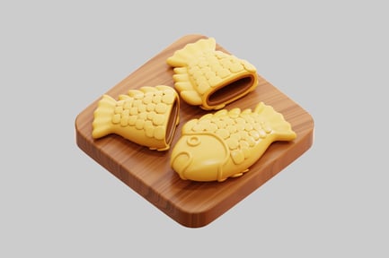 Preview: Bungeoppang On Wooden Board