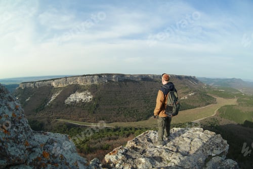 Preview: Man stands on top of Mangup plateau