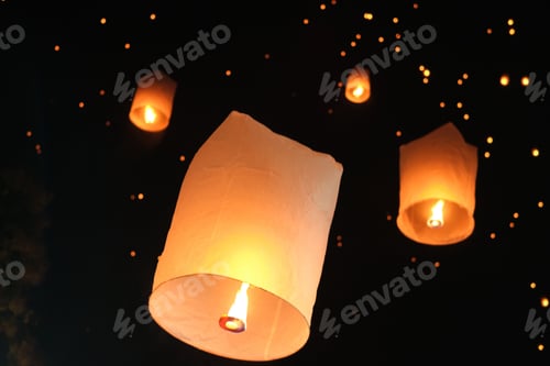 Preview: Shot from the festival of lights in Chiang Mai, Thailand