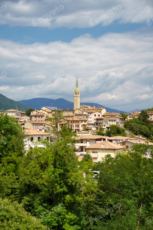 Preview: View of Miane, town in Treviso province