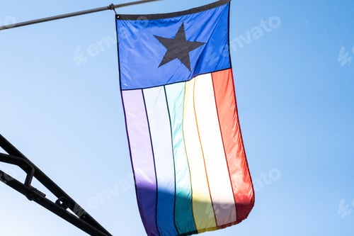 Preview: A Texas LGBT gay pride flag