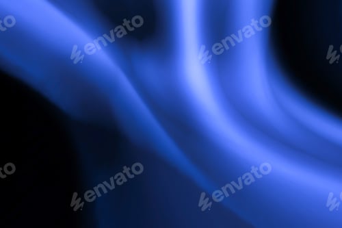 Preview: Abstract blue lines on a black background