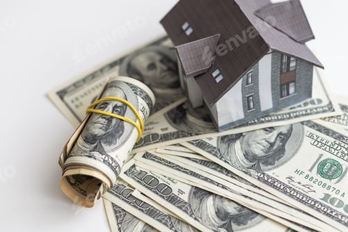 Preview: Money and Model House for Financial Concept