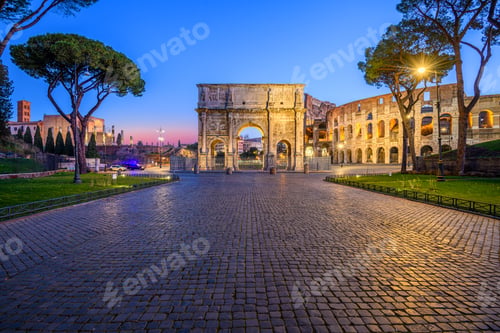 Preview: Rome, Italy at the Arch of Constantine and the Colosseum