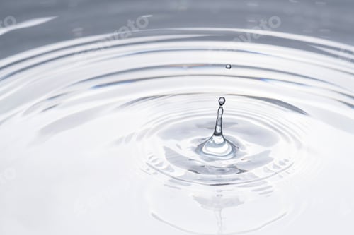 Preview: Water ripple texture background, white design