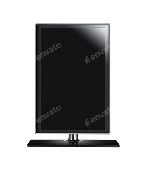 Preview: Black graphic computer monitor