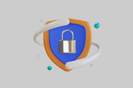 Preview: Shield with padlock